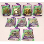 Teenage Mutant Ninja Turtles: A collection of nine Teenage Mutant Ninja Turtles carded figures to