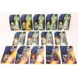 Star Wars: A collection of assorted carded Star Wars: Power of the Force figures to include: Han