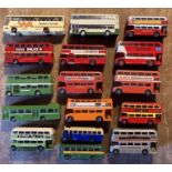 Diecast: A collection of assorted diecast vehicles to include Buses, cars etc. In playworn