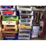 Diecast: A collection of approximately 100 Lledo vehicles, boxed in good condition. (one box)