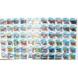 Hot Wheels: A collection of approximately 60 Hot Wheels short card vehicles to include: Muscle