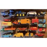 Diecast: A collection of assorted diecast vehicles, approximately 60 in playworn condition. Please