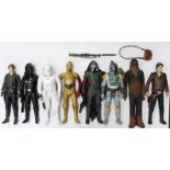 Star Wars: A collection of eight Star Wars large scale figures to comprise: Chewbacca, Boba Fett,