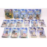 Star Wars: A collection of assorted carded Star Wars carded figures to include: Attack of the