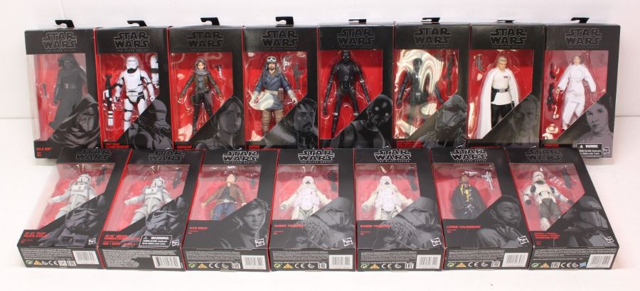 Star Wars: A collection of 15 assorted Star Wars: The Black Series boxed figures to comprise: Kylo