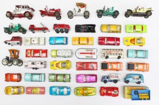 Diecast: A collection of assorted diecast vehicles to include: Matchbox, Husky, Batmobile and