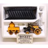 Hornby: A boxed Hornby Railways: Stephensons Rocket, Real Steam Train Set, 3 1/2" gauge. Original