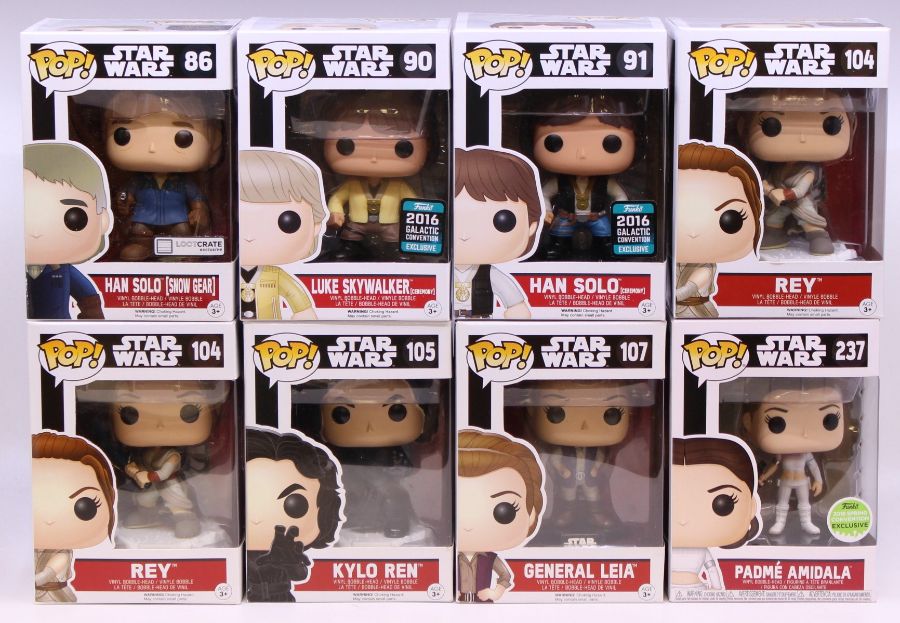 Funko: A collection of seventeen Funko Pop! Star Wars boxed figures to comprise: Rey 58, Kylo Ren - Image 2 of 2