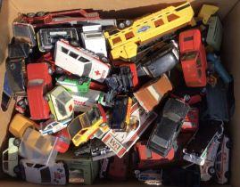 Diecast: A good quantity of vintage playworn diecast vehicles, approximately 150 to include Corgi,