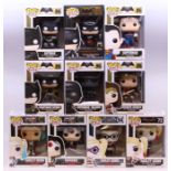 Funko: A collection of ten Funko Pop! DC boxed figures to comprise: Batman 84, Superman 85, Wonder