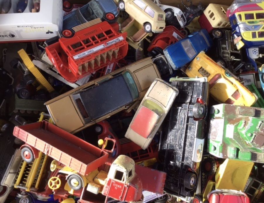 Diecast: A good quantity of vintage playworn diecast vehicles, approximately 120 to include Corgi, - Image 2 of 2