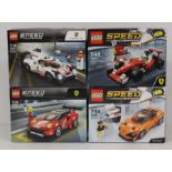 Lego: A collection of Lego Speed Champions boxed items to comprise: Scuderia Ferrari SF16-H,