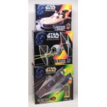 Star Wars: A boxed Star Wars: Power of the Force, A-Wing Fighter; together with a boxed Star Wars: