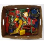 Meccano: A collection of assorted loose Meccano parts, varying condition and size. Good sorters lot.