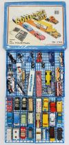 Matchbox: A collectors carry case, containing various Matchbox and other diecast vehicles, playworn,