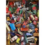 Diecast: A large collection of assorted diecast playworn vehicles, approximately two hundred, mostly