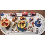 Corgi: A Corgi Magic Roundabout playground. Unboxed with some damage. Good collection of figures and