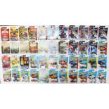 Hot Wheels: A collection of approximately 80 Hot Wheels long card vehicles to include: Guardians