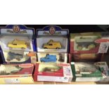 Diecast: A collection of assorted diecast vintage vehicles, mostly boxed, over 50 to include