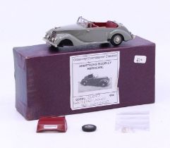 Crossway Models: A boxed Crossway Models vehicle, Armstrong Siddeley Hurricane, grey body with red