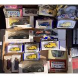 Diecast: A collection of assorted boxed diecast vehicles to include Oxford Diecast etc. Some wear to