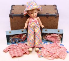 Arranbee: An Arranbee Doll Co, composition, 12" doll, complete with a collection of assorted