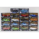 Fast & Furious: A collection of eighteen boxed modern Jada, Fast & Furious 1:32 scale diecast