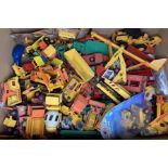 Diecast: A collection of assorted diecast vehicles, mainly construction vehicles to include Corgi,