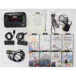 Sega: An unboxed Sega Master System II, complete with power supply, two controllers and