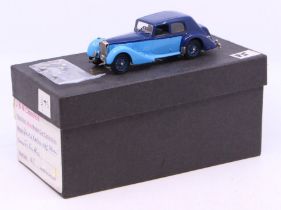 J & M Classics: A boxed J & M Classics vehicle, Alvis Speed 25 Saloon, two-tone blue with light blue