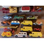 Diecast: A collection of assorted diecats vehicles to include Corgi, Dinky, Matchbox etc,
