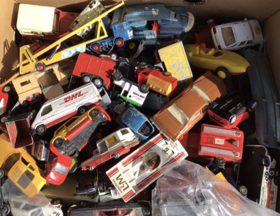 Diecast: A good quantity of vintage playworn diecast vehicles, approximately 150 to include Corgi, - Image 2 of 2