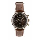 Orisa - a gentleman's Oriosa chronograph steel wristwatch, Swiss 17 jewel incabloc movement, manual,