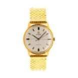 Omega - a gentleman's Omega Seamaster 18ct gold automatic wristwatch, circa 1960's, round silvered