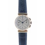 Universal - a gentleman's Art Deco 18ct gold Universal Geneve Compur chronograph wristwatch, 1937,