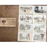 WW1 British Advance on the Somme Postcards in Original presentation pack  of 22 with a complete