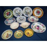 Collection of mostly French wares , to include a part Rouen service 2 dinner plates and 8 dessert