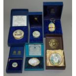 5 Halcyon days enamel boxes and a Royal Worcester example . The Halcyon days are the stock