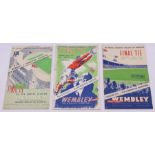 F.A. Cup: A 1947, 1948 and 1949 F.A. Cup Final programme: Burnley v Charlton Athletic, Blackpool v