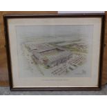 Derby County: A collection of assorted framed Derby County memorabilia to comprise: Pride Park