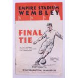 F.A. Cup: A 1939 F.A. Cup Final programme, Portsmouth v Wolverhampton Wanderers, 29th April 1939,