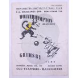 F.A. Cup: A 1939 F.A. Cup Semi-Final programme, Wolverhampton Wanderers v Grimsby Town, 25th March