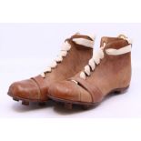 Derby County Interest: A pair of Steve Bloomer Lucky Goal Scorer Football boots, stamped on the sole