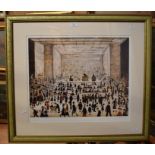 *** WITHDRAWN ***L S Lowry limited edition print 535/850, 45 x 55cm