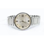 A gent's stainless steel Eterna-Matic Centenaire '61' automatic wristwatch, round champagne dial,