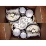 A collection of Wedgwood Kutani Crane tea, coffee and dinner sets, large quantity (Q)