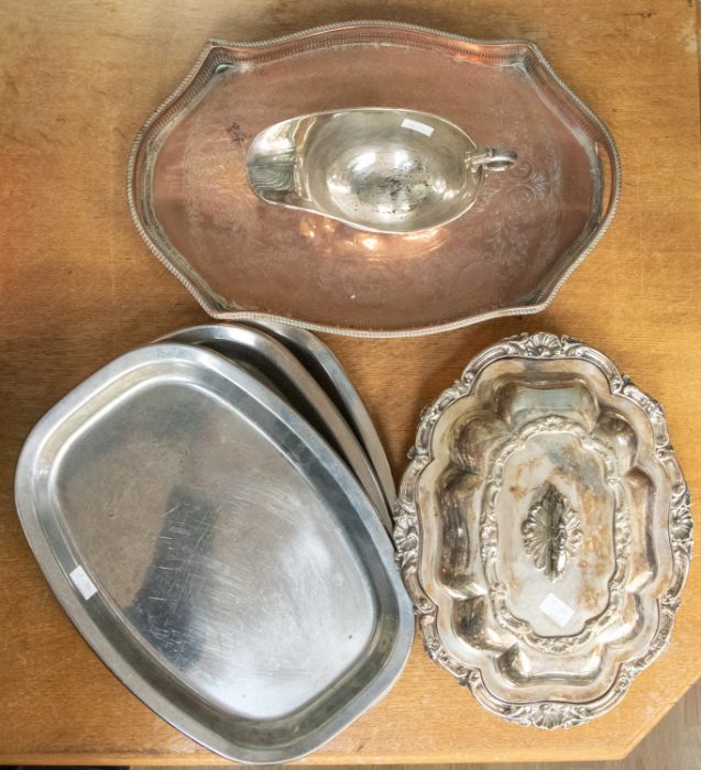 Early 20th Century silver plated food server, Welbeck Hotel, Nottingham, sauce boat silver plated,