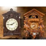 Two mid 20th Century cuckoo clocks