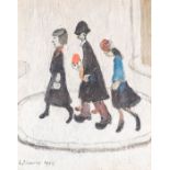 Laurence Stephen Lowry R.B.A. R.A. (British 1887-1976), coloured print, The Family, signed in the