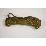 One lion brass handle